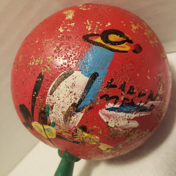 MARACHA RATTLE - MARACA SHAKER - VINTAGE MEXICAN - Picture 6 of 10